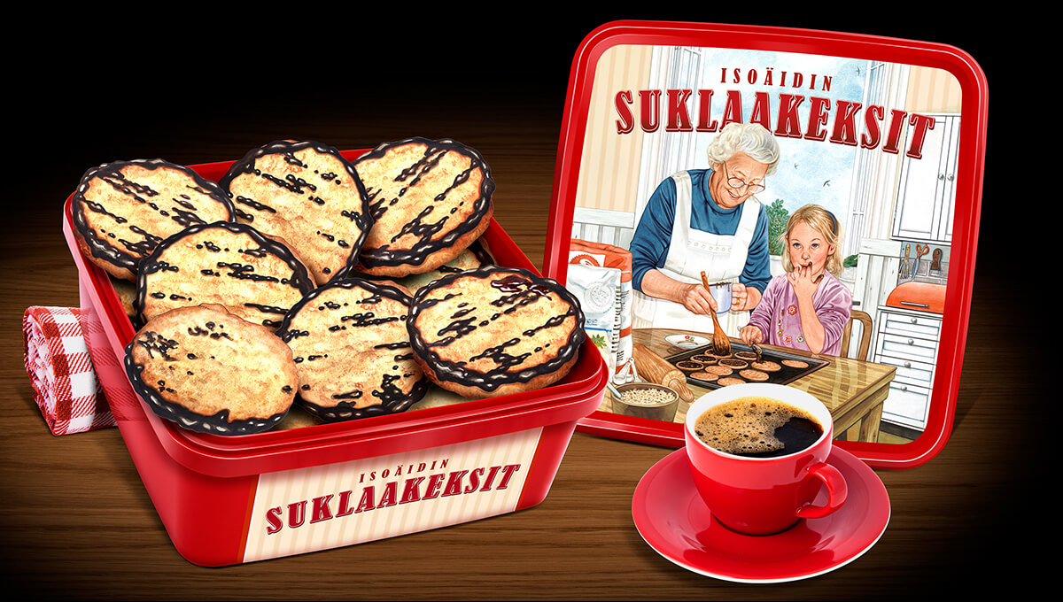 Isoäidin Suklaakeksi on ylellinen pikkuleipä