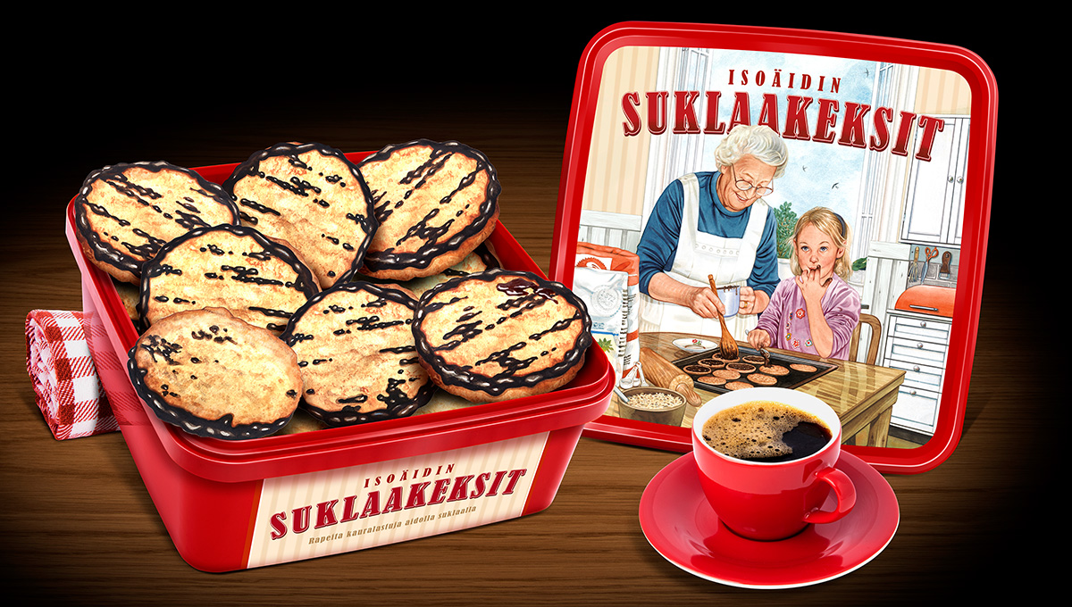 Isoäidin Suklaakeksi on ylellinen pikkuleipä