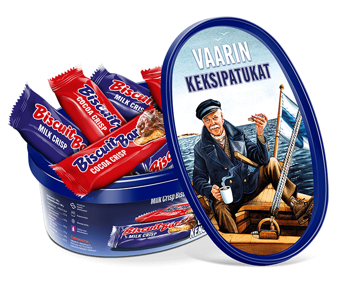 Suklaalla päällystettyjä keksejä pehmeällä täytteellä, jotka on saatavilla kahtena versiona: Milk Crisp ja Cocoa Crisp. Ne sopivat nautittavaksi yhdessä perheen ja ystävien kanssa niin retkelle kuin kahvipöytäänkin.